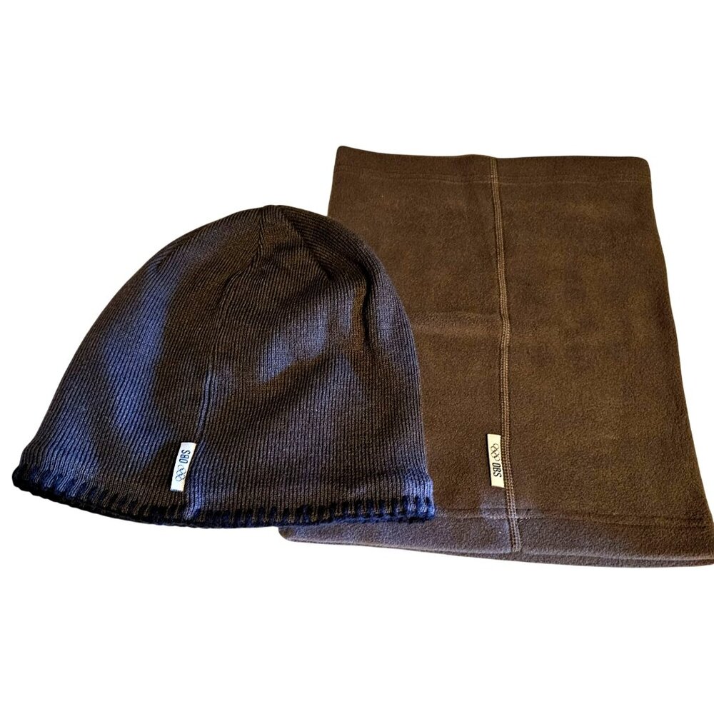 Helly Hansen Olympic Beijing 2022 Black Hat & Neck Warmer Set